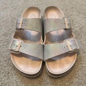 Birkenstock Arizona Iridescent Light Rose